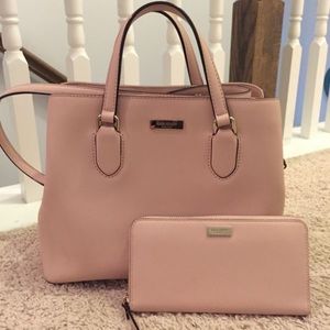 Kate Spade Laurel way Evanelie Satchel and wallet